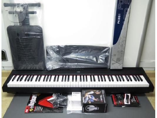 PoulaTo: Yamaha P115B 88-Key ψηφιακό πιάνο μαύρο δέσμη ΝΈΩΝ πάγκος πιάνο και Stand